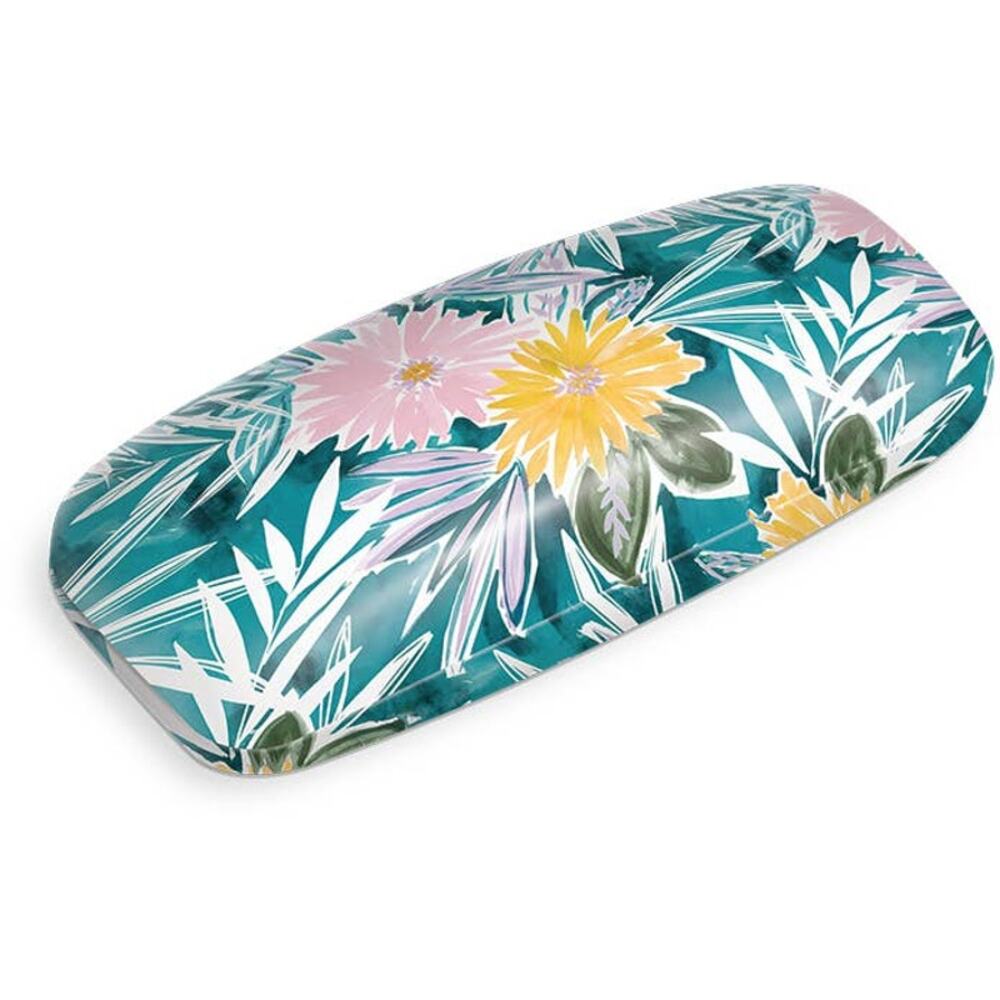 Hard Shell Eyewear Case | Teal Floral